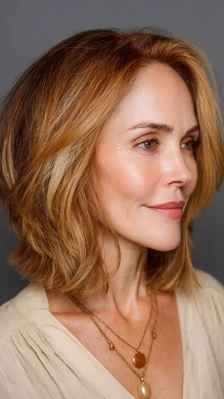 Inverted Bob with Soft Highlights - bob hair styles for women over 50