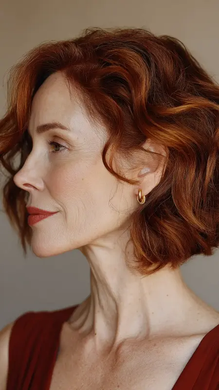 Layered Bob with Deep Waves - Sassy hair older women