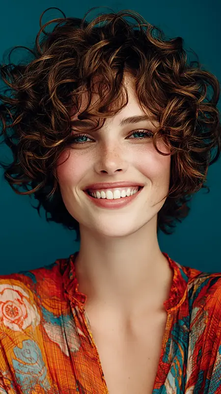 Layered Pixie with Spiral Curls - Short pixie haircuts for curly hair