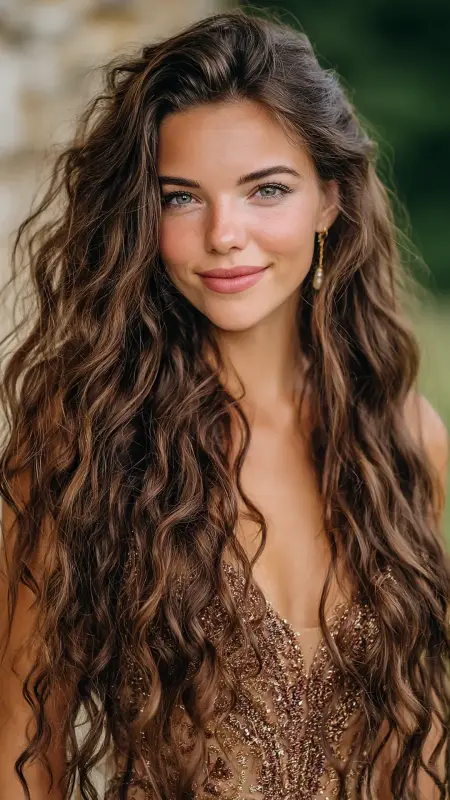 Long Hair with Soft Curls - Youthful haircuts