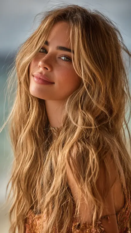 Long Hush Cut with Face-Framing Layers - Hush cut
