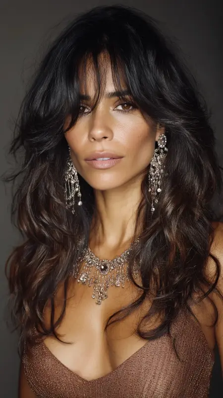 Long Layers With Feathered Ends - Coarse Hairstyles For Women