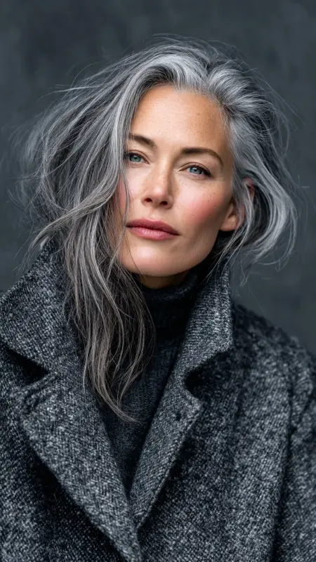 Medium-Length Sliced Cut - medium length hair for women over 50