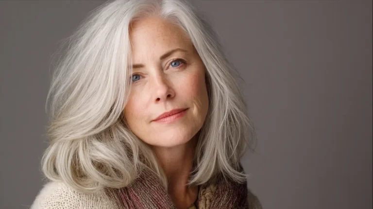 Medium length hair with layers over 60 older women 1