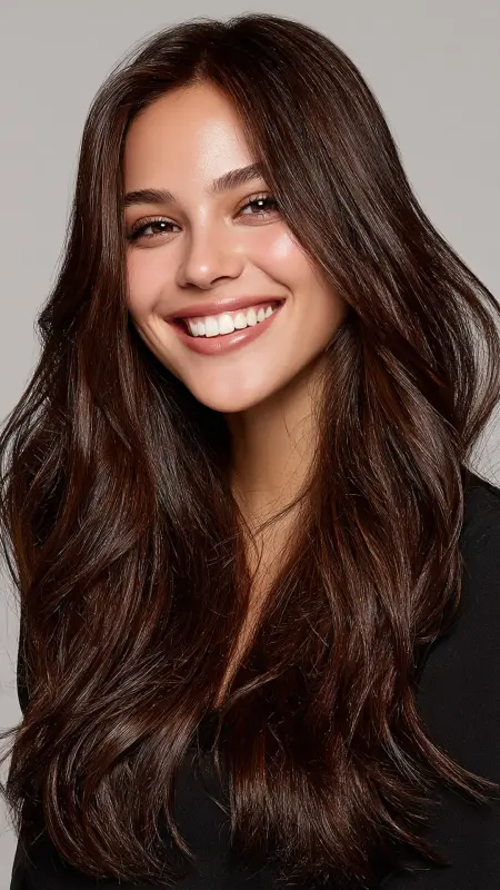 Mocha Brown Brilliance - Classy hair color ideas