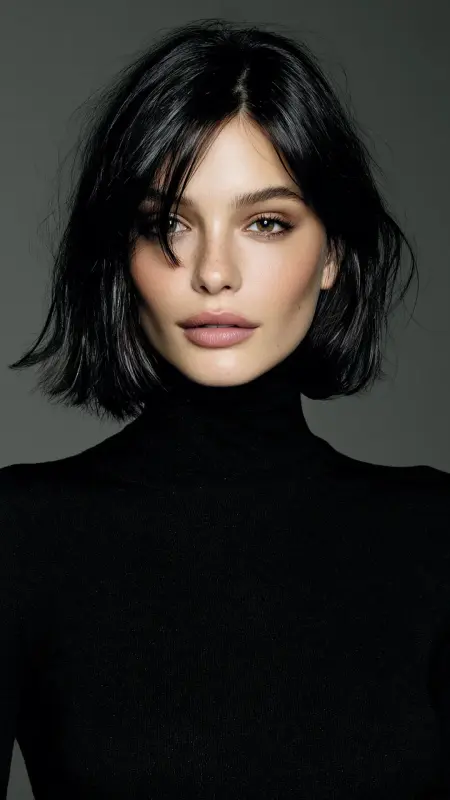 Modern Blunt Cut with Middle Part - Timeless haircut