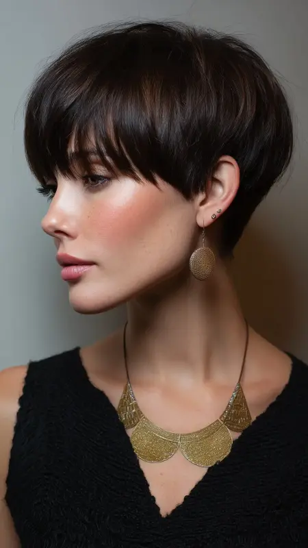 Effortless Elegance: The Chocolate Mushroom Haircut - Mushroom Haircut