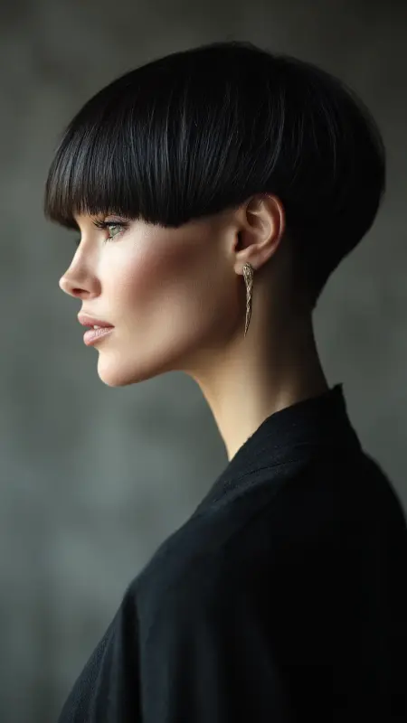 The Midnight Aura Mushroom Cut - Mushroom Haircut