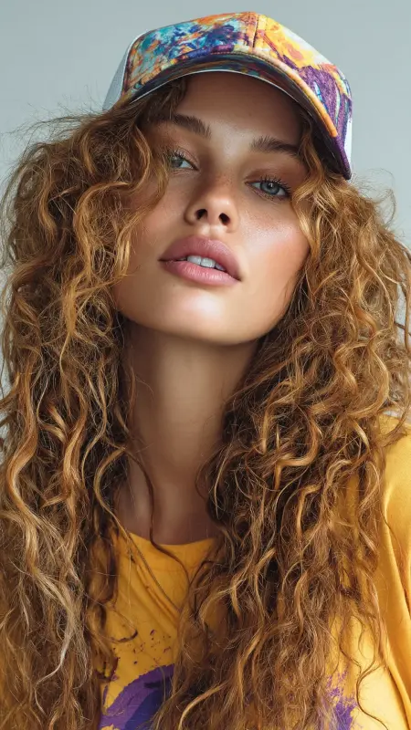 Natural Curls Trucker Hat - Trucker Hat Hairstyles