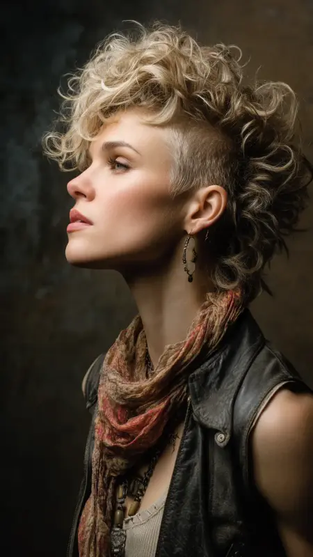 Permed Pixie Mullet - Permed pixie hairstyles