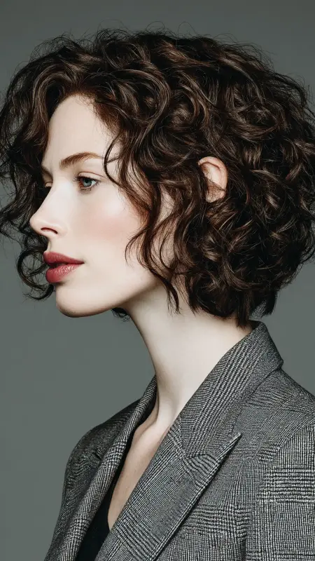 Polished Curl Lob - Digital Perm