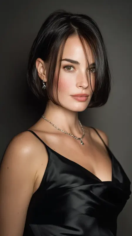 Polished Side-Parted Bob - Retro bob hairstyles