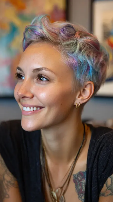 Enchanting Pastel Waves: A Kaleidoscope of Chic - Prism Hair