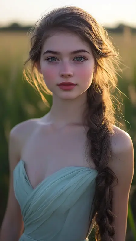 Spellbinding Waves & Braids: The Ultimate Prom Look - Prom Hairstyles for Strapless Dresses