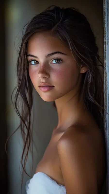 Enchanting Waves: The Perfect Half-Updo for Strapless Elegance - Prom Hairstyles for Strapless Dresses
