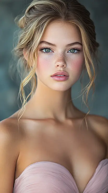 Golden Waves of Elegance: A Dreamy Updo for a Night to Remember - Prom Hairstyles for Strapless Dresses