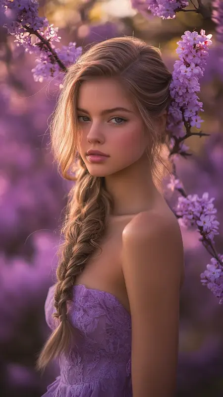 Enchanting Golden Goddess Braid - Prom Hairstyles for Strapless Dresses