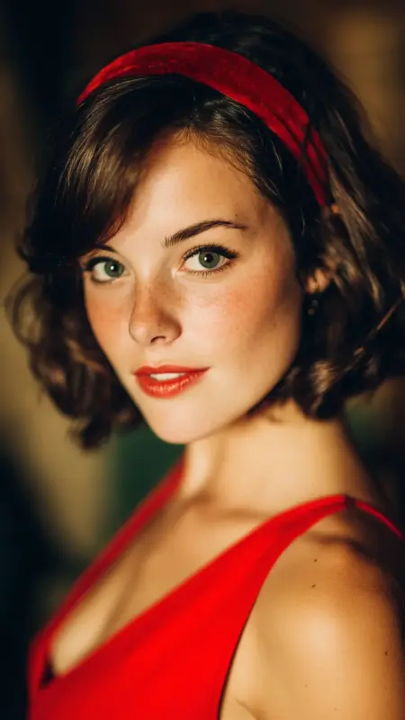 Retro Bob with Velvet Headband - Retro bob hairstyles