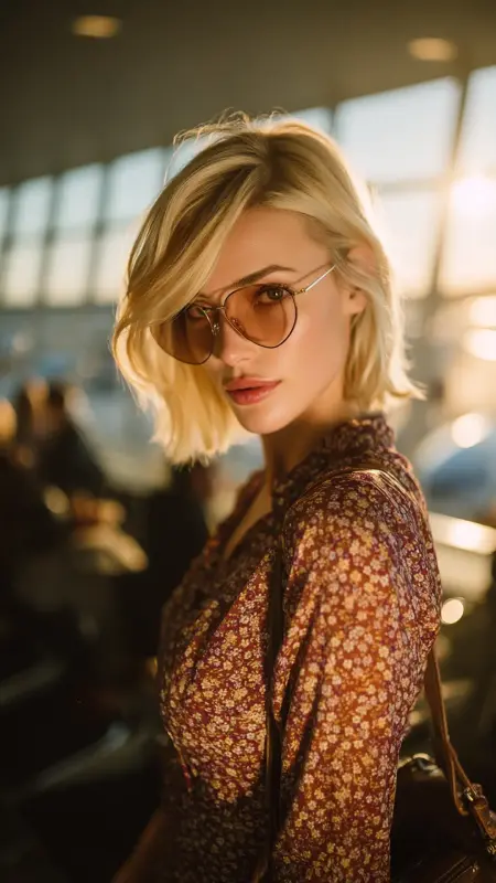 Retro Flip-Out Ends - Airport Hairstyles for Short Hair