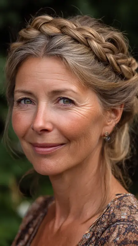 Romantic Braided Crown - Sassy hair older women