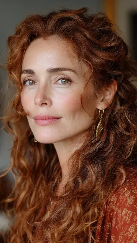 Romantic Long Curls - Long Haircuts For Women Over 40