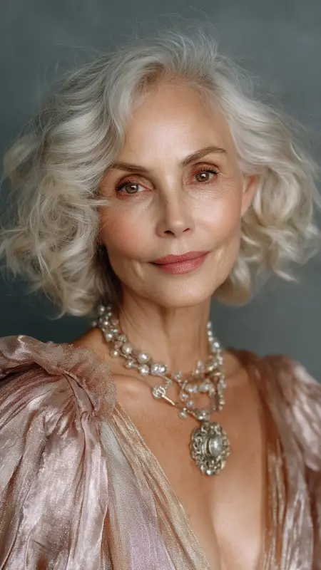 Romantic Loose Waves - Hairstyles for 80 year old women
