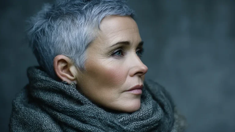 Salt and Pepper Hairstyles for Women Over 50 3