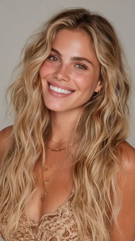 Sandy Champagne Mix - Classy hair color ideas