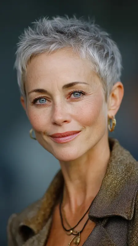 Sassy Cropped Pixie - pixie haircuts for women over 60