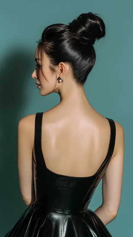 Sculpted Top Knot - Glass Hair
