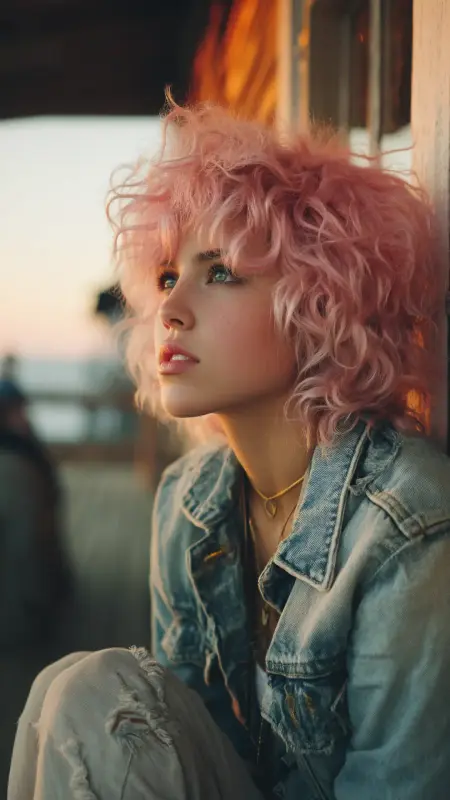 Shaggy Curly Pixie - Short curly pixie haircuts