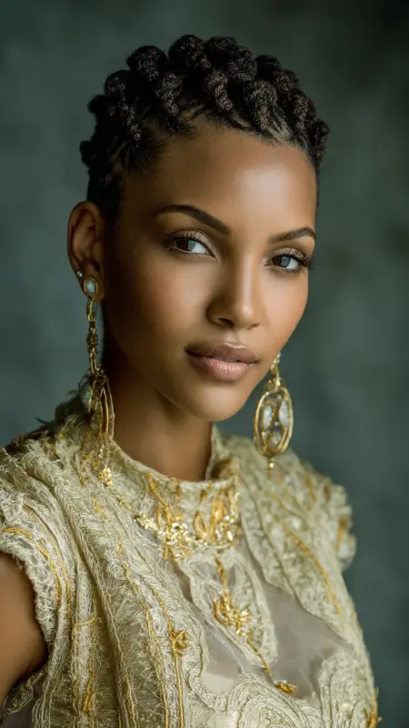 Short Crochet Cornrow Crown - short crochet hairstyles
