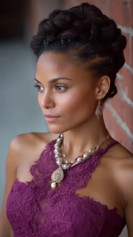 Short Crochet Flat Twist Updo - short crochet hairstyles