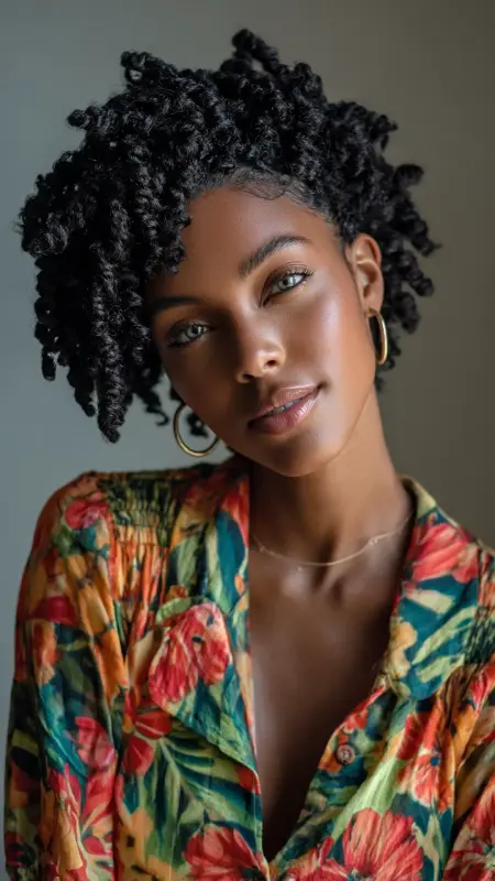 Short Crochet Twist-Out - short crochet hairstyles