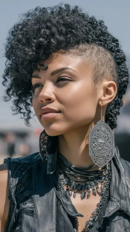 Short Curly Mohawk Crochet - short crochet hairstyles