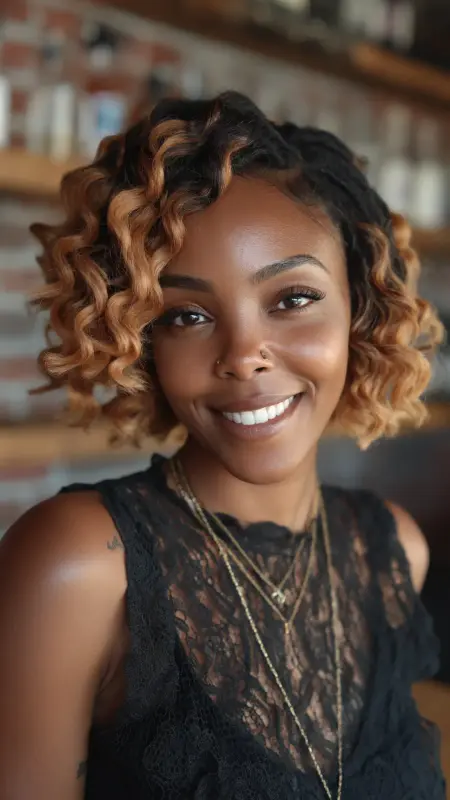 Short Ombre Crochet Bob - short crochet hairstyles
