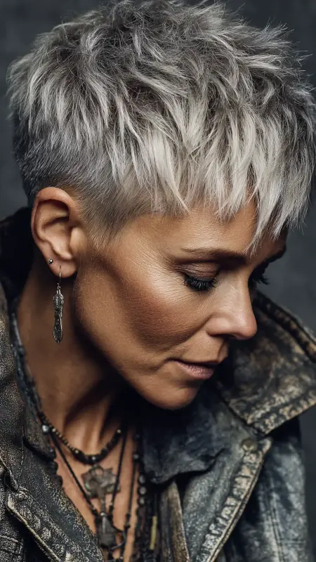 Short Razor-Cut Layers - Short Layered Hairstyles For Older Women
