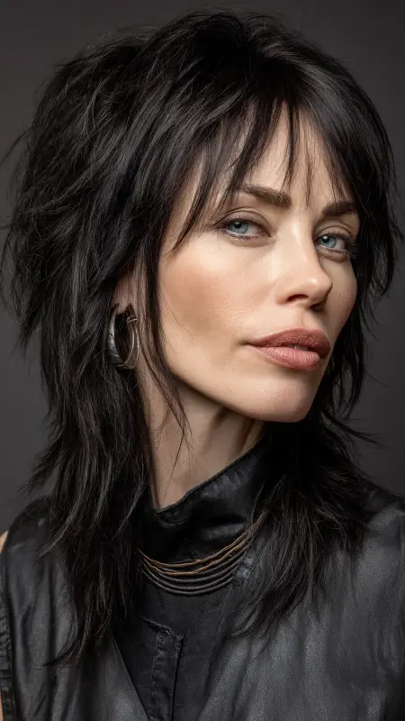 Shoulder-Length Choppy Cut with Piecey Layers - Shoulder Length Haircuts For Older Women