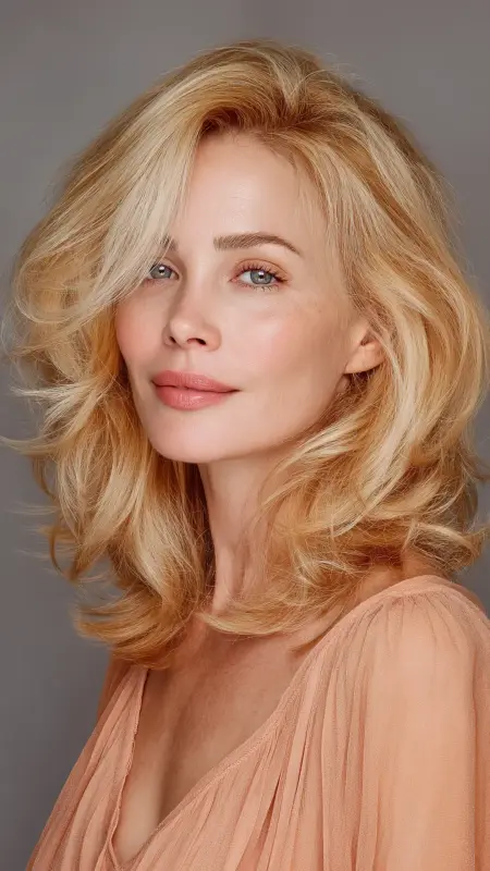 Shoulder-Length Cut with Bouncy Blowout - Shoulder Length Haircuts For Women Over 60