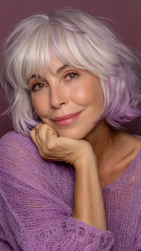 Shoulder-Length Cut with Flipped Ends and Volume - Shoulder Length Hairstyles For Women Over 60