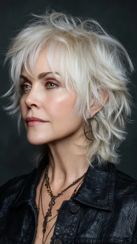 Shoulder-Length Cut with Razor Layers - Medium length haircuts for women over 50