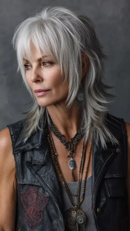 Shoulder-Length Razor Cut - Shoulder Length Haircuts For Older Women