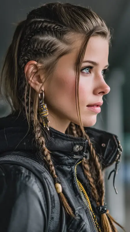 Side Cornrows with Short Bob - Airport Hairstyles for Short Hair