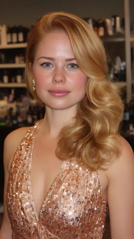 Side-Parted Glam Waves - Timeless haircut