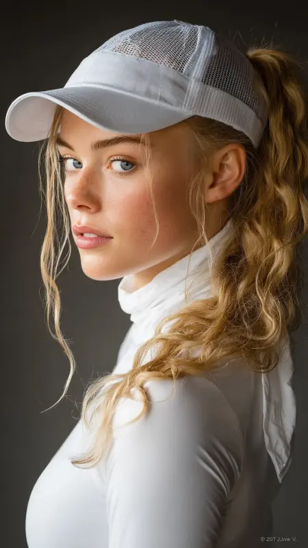 Side Ponytail Trucker Hat - Trucker Hat Hairstyles
