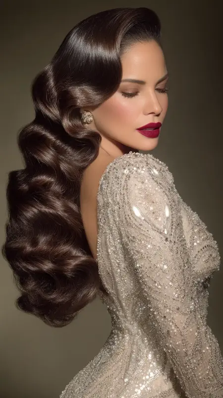 Side-Swept Coarse Waves - Coarse Hairstyles For Women