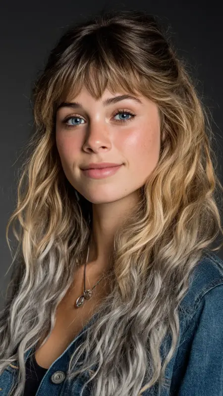 Silver Dip-Dye Ends -  silver hair color ideas 