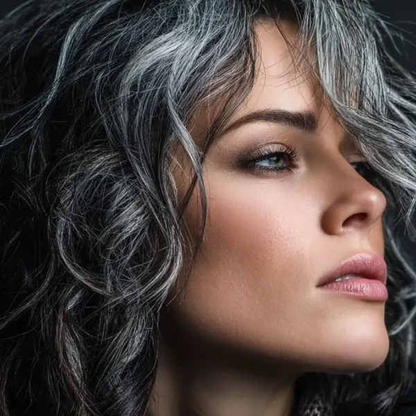 25 Stunning Ways Silver Highlights on Dark Hair Transform Your Look!
