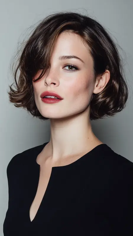 Sleek Bob with Curled Under Ends - Vintage bob hairstyle