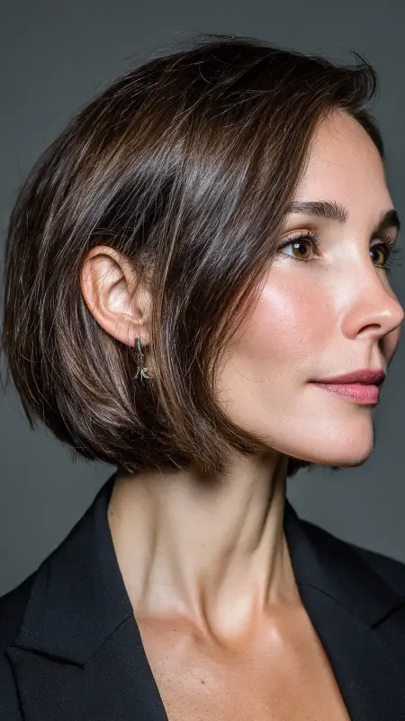 Sleek Feathered Bob - Feathered Bob Hairstyles